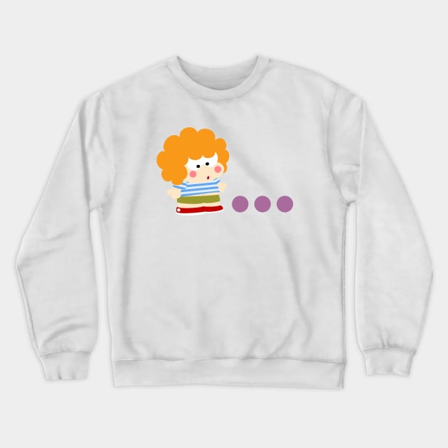 Niño Con Pelo Rizado Crewneck Sweatshirt by soniapascual